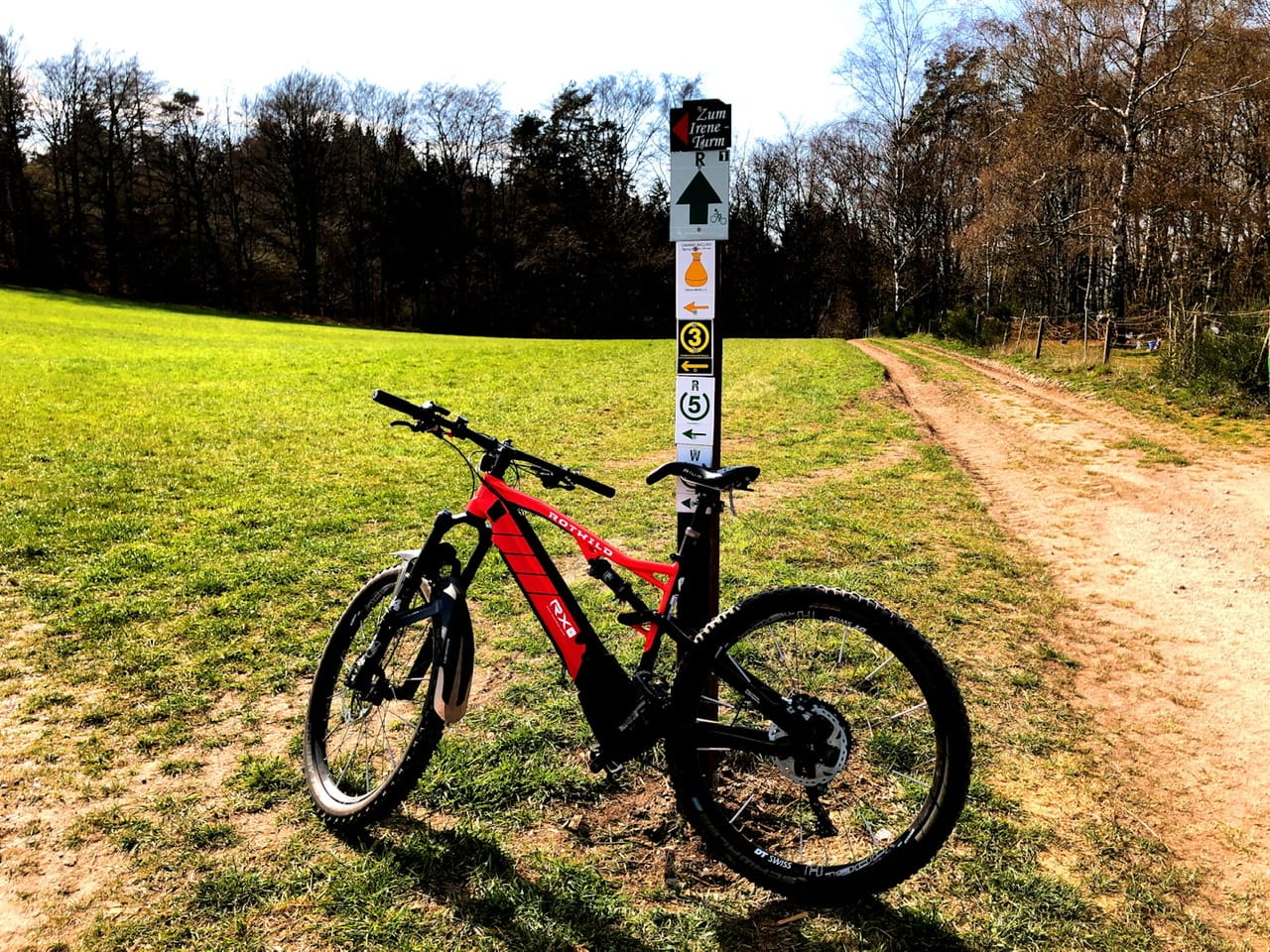 Singletrail auf der Tromm